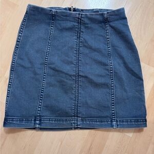Free People Dark Blue Mini Skirt